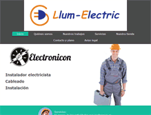 Tablet Screenshot of llum-electric.com
